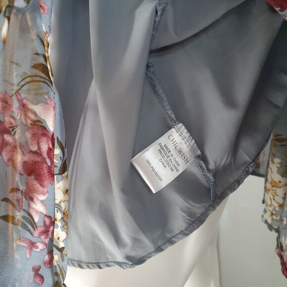 Chicwish Floral Mini Dress - Blue and Pink - Picture 5 of 13